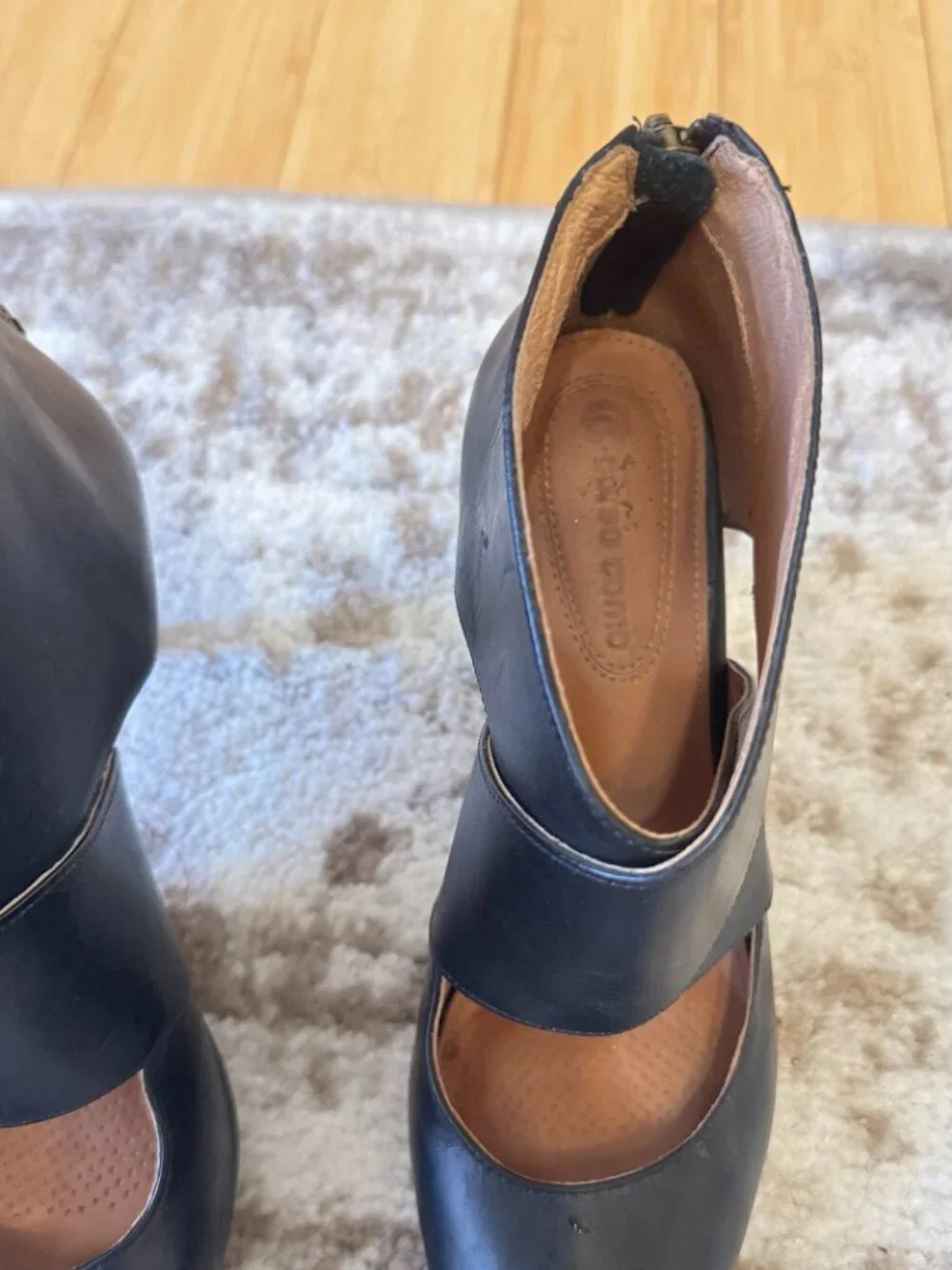 Corso Como Black Criss Cross Heels